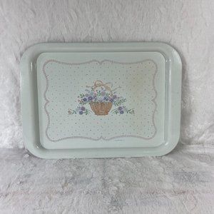 Vintage Hallmark Card  Metal Serving TV Dinner Lap Tray